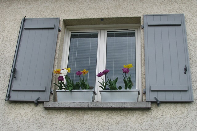 Fenêtre à frappe aluminium Eléa Green