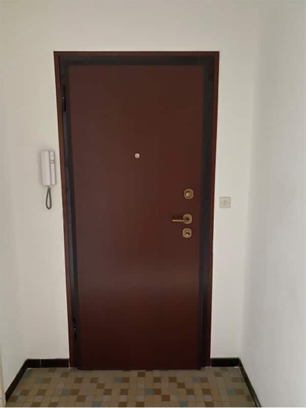 Porte blindée + porte fenêtre pvc acajou + persienne aluminium